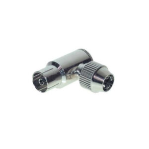 Koaxial-Winkelkupplung, Schraubanschluß, Metall CE