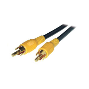 Cinchstecker auf Cinchstecker, vergoldet, 2m