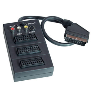 Scart-St./ 3x-Scart, S-VHS-Kupp. 3Cinchkupp. 0,2m