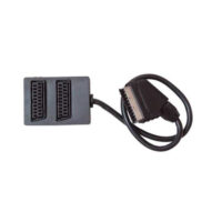 Scart-Verteiler 2fach, vollverschaltet, 0,5m