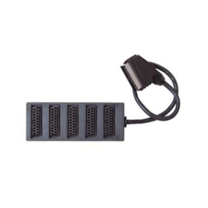 Scart-Verteiler, 5-fach, voll durchgeschaltet 0,5m