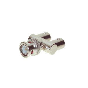 Y - Adapter, 1 BNC Stecker auf 2 BNC Kupplungen