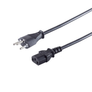 Stecker / Kaltgerätebuchse, Schweiz-C13, 1,8m