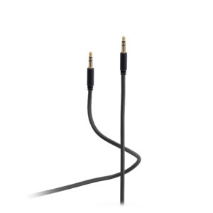 mini 3,5mm Klinke AUX Kabel, 3-polig, schwarz 0,6m
