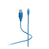 USB-Lade- und Synckabel USB A / micro B blau, 1,8m