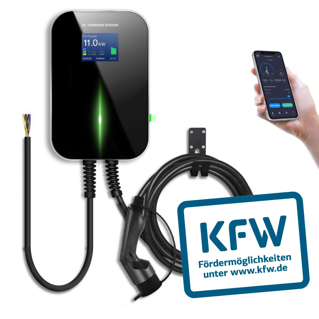 Wallbox Fte 11KW - KfW-förderfähig (440/441)* - mit 6m Typ-2 Ladekabel