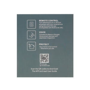 PowerRay WiFi Smart Socket PR-SSO-01, Steckdose ohne Rahmen mit 5,5 x 5,5 cm Adapter, weiß, OVP