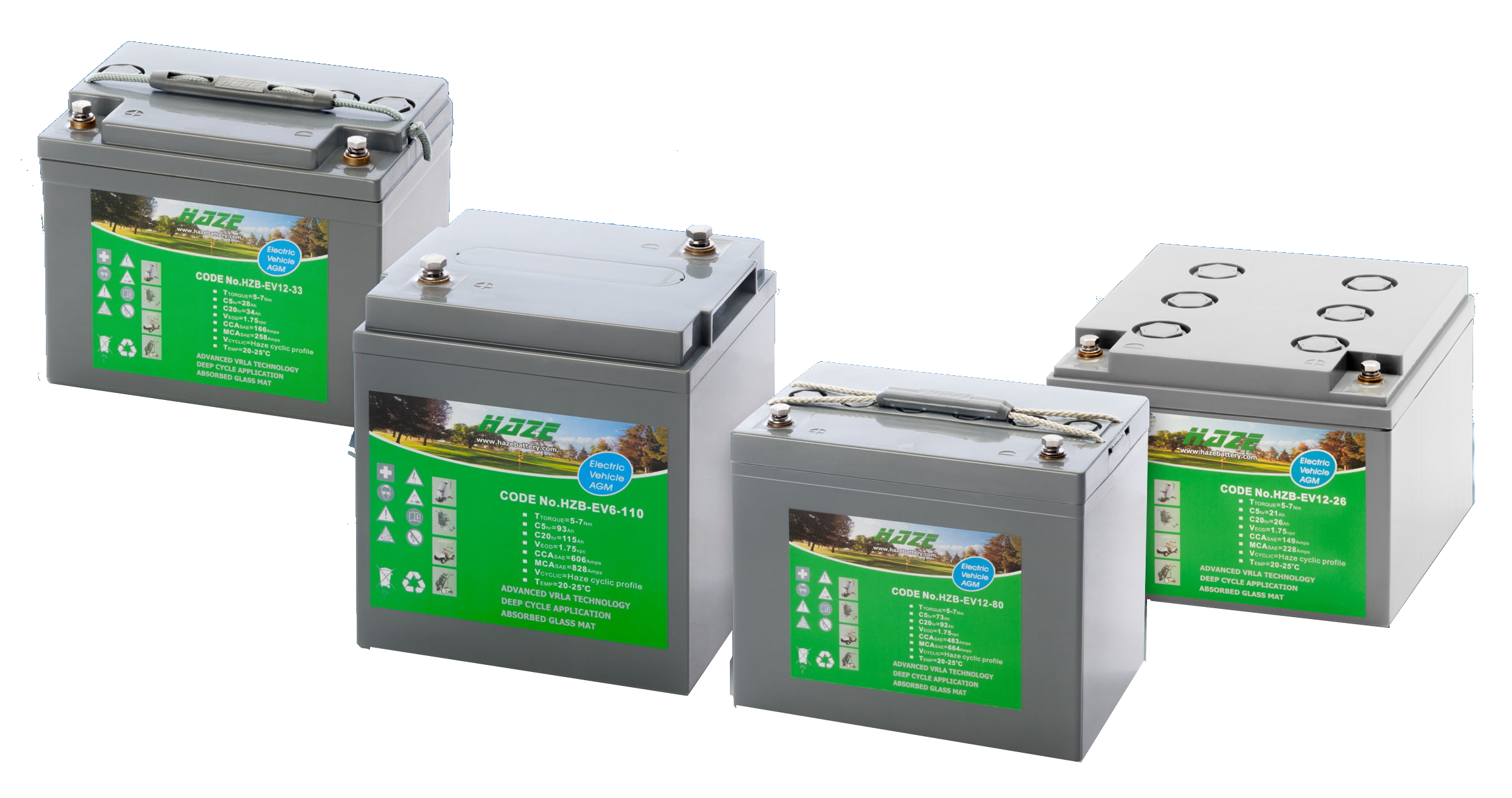 Blei- und Gel-Batterien